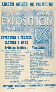 Affiche voor de jaarlijkse tentoonstelling van ‘les XX’ in het Brusselse Paleis voor Schone Kunsten (1889).