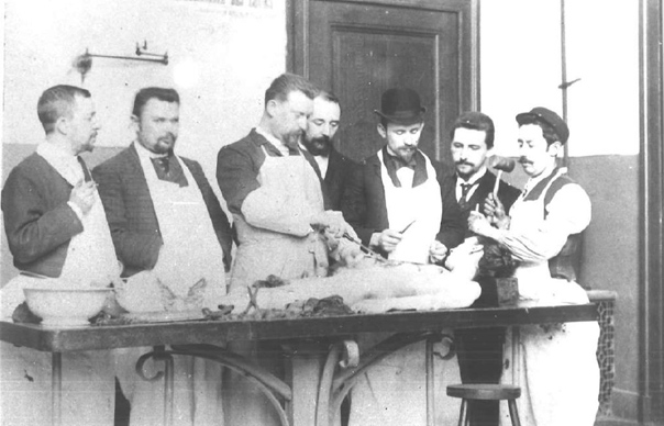 Een autopsie in het Sint-Jansziekenhuis te Brussel, 1892.